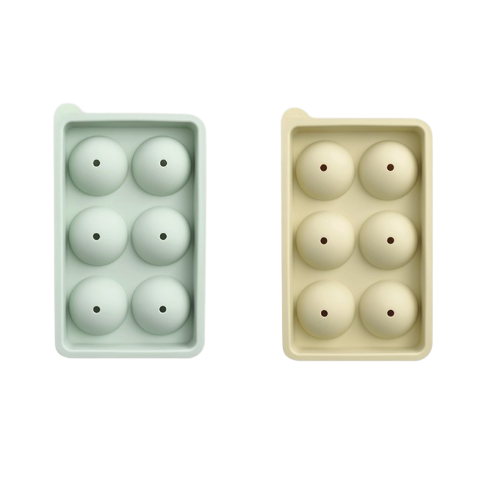 국내생산 실리콘 아이스볼 몰드 6구 아이스옐로우 ø50