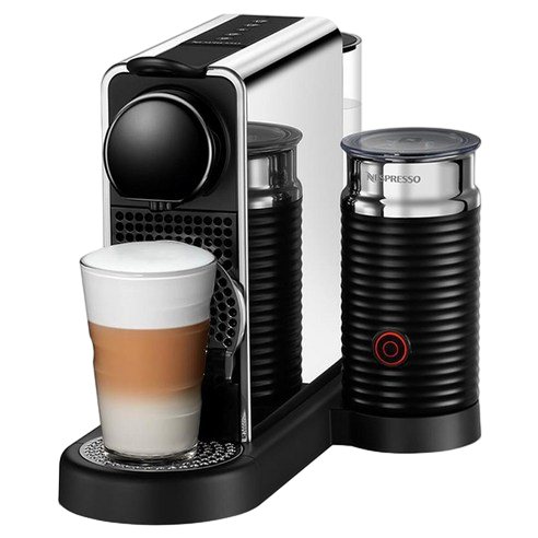 시티즈 플래티넘 앤 밀크 스테인리스 스틸 커피머신