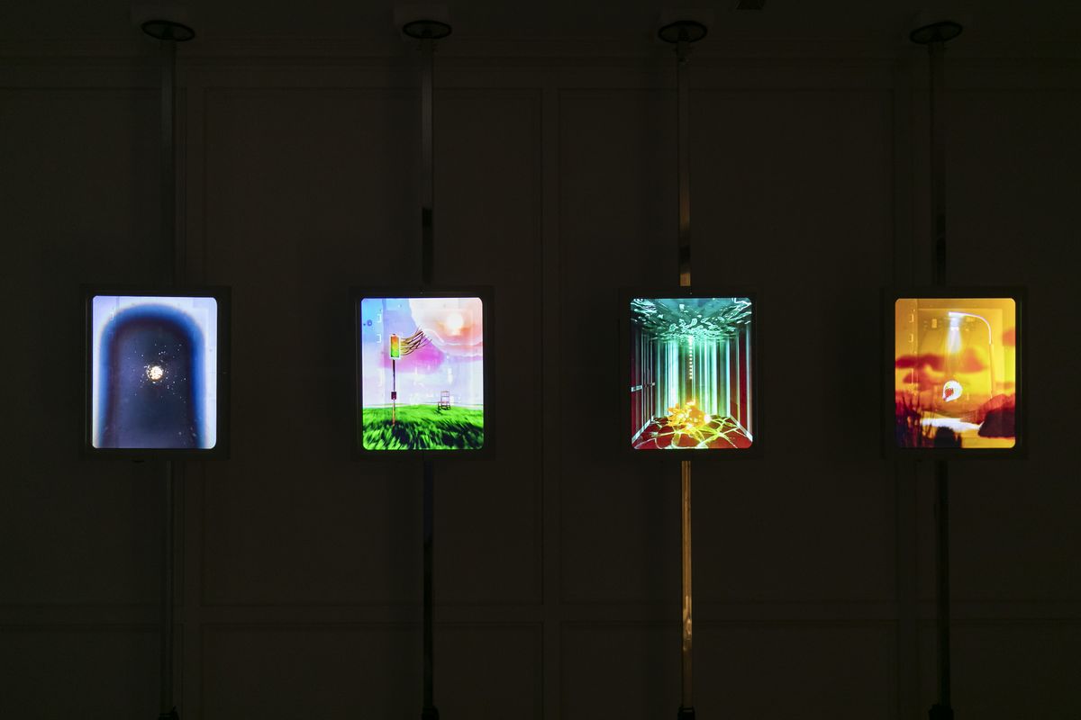 조질다 다 콘세이상 갤러리의 작가 '퀸투스 글레럼'의 룸. 