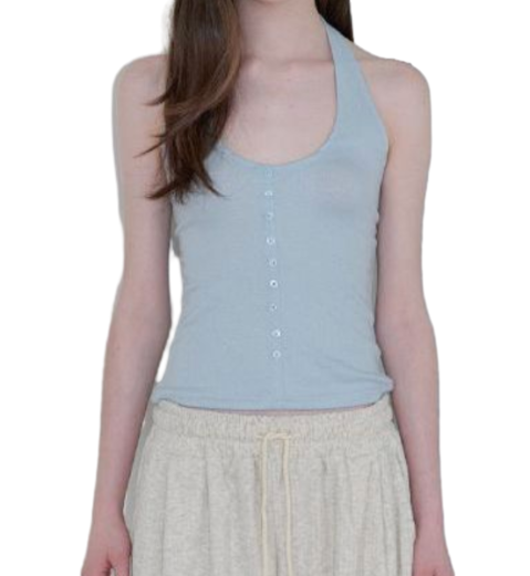 button halter top