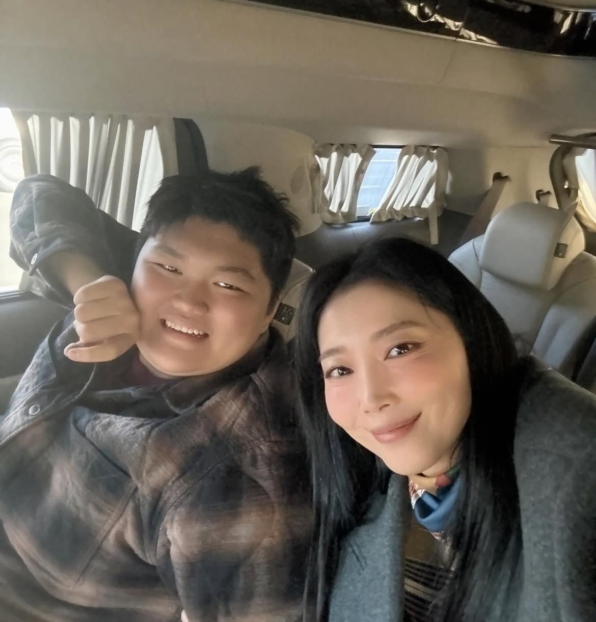 오윤아와 아들 송민 군