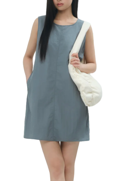 우먼즈 나일론 미니 드레스