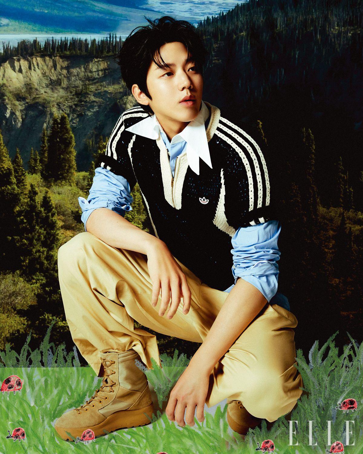 니트 톱은 Adidas Originals. 셔츠는 Masu by Mue. 팬츠와 부츠는 모두 스타일리스트 소장품.
