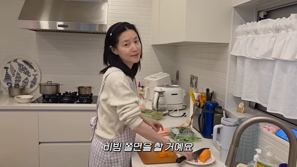 낫토 곁들인 쫄면 만든 이영애 