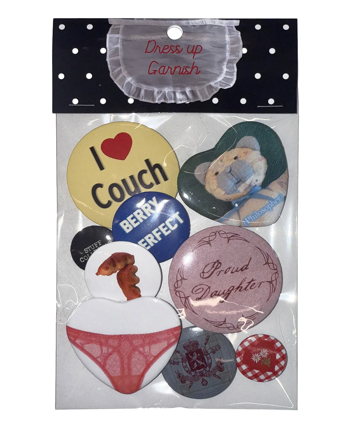 Tin Brooch Set Multi