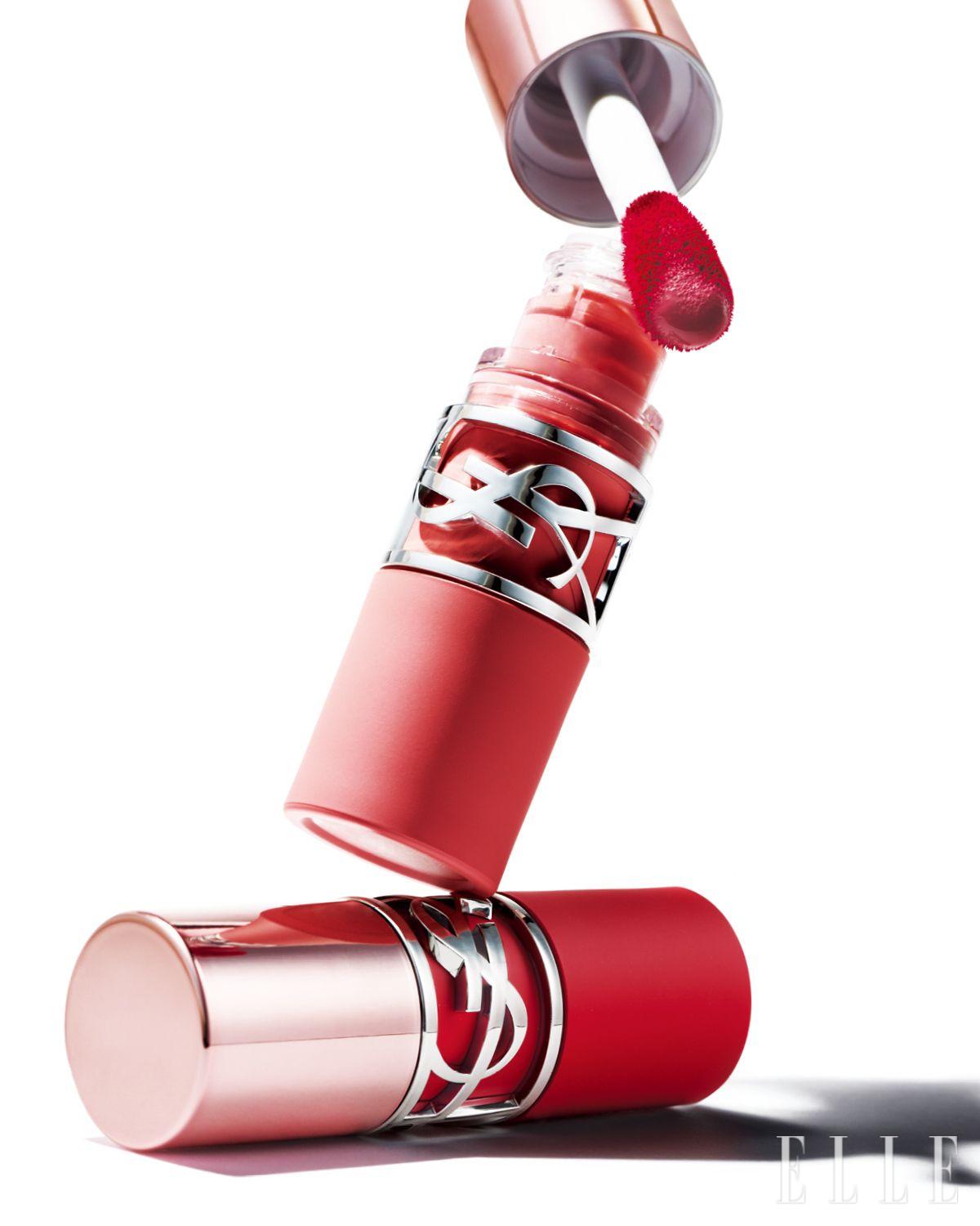 러브누드 립 스테인, 44 누드 라발리에, 530 치키 체리, 각 5만5천원대, YSL Beauty.