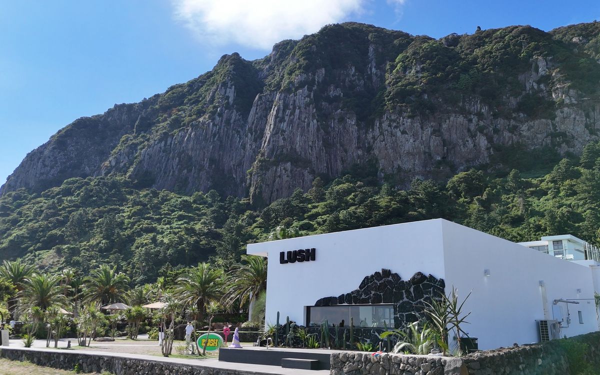 제주의 정취를 느낄 수 있는 러쉬 제주 산방산점