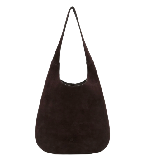 SUEDE ROUND SHOULDER BAG