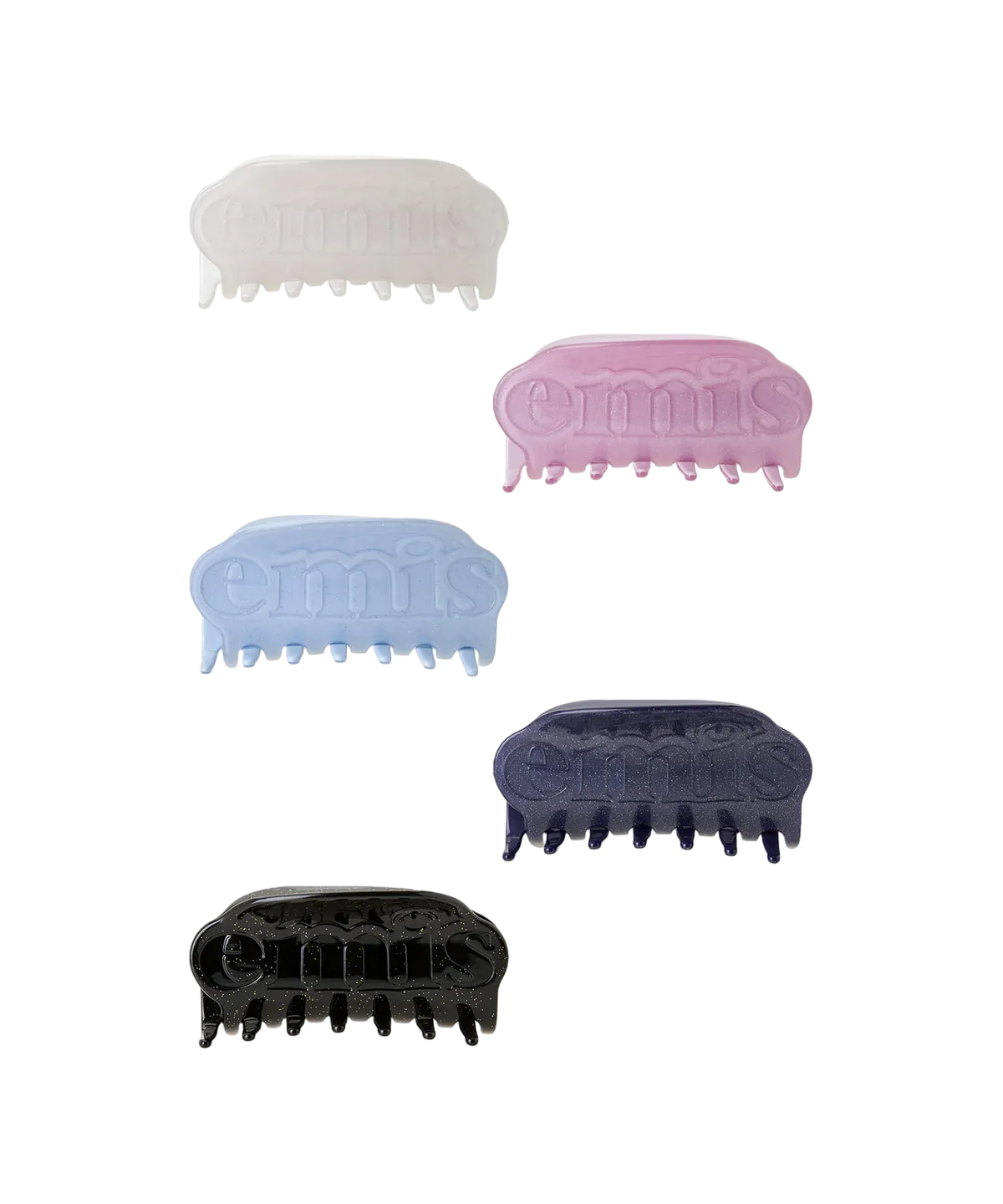GLITTER LOGO HAIR CLAW CLIP