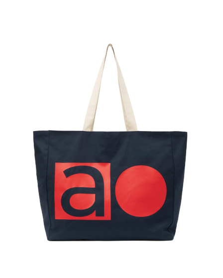 AO BIG SHOPPER BAG (NAVY)