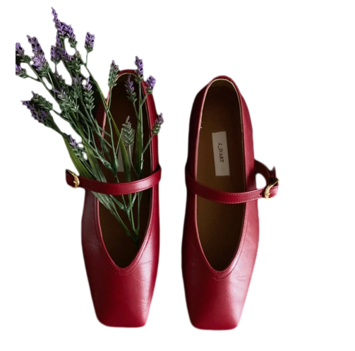 bruni maryjane flat red