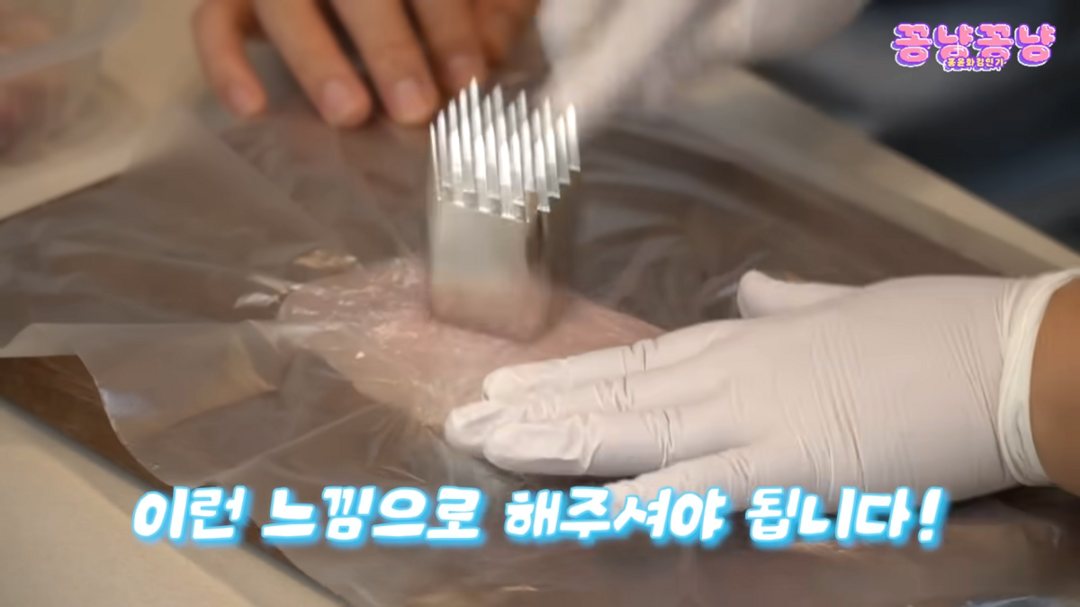 닭가슴살 육전 만든 홍윤화 