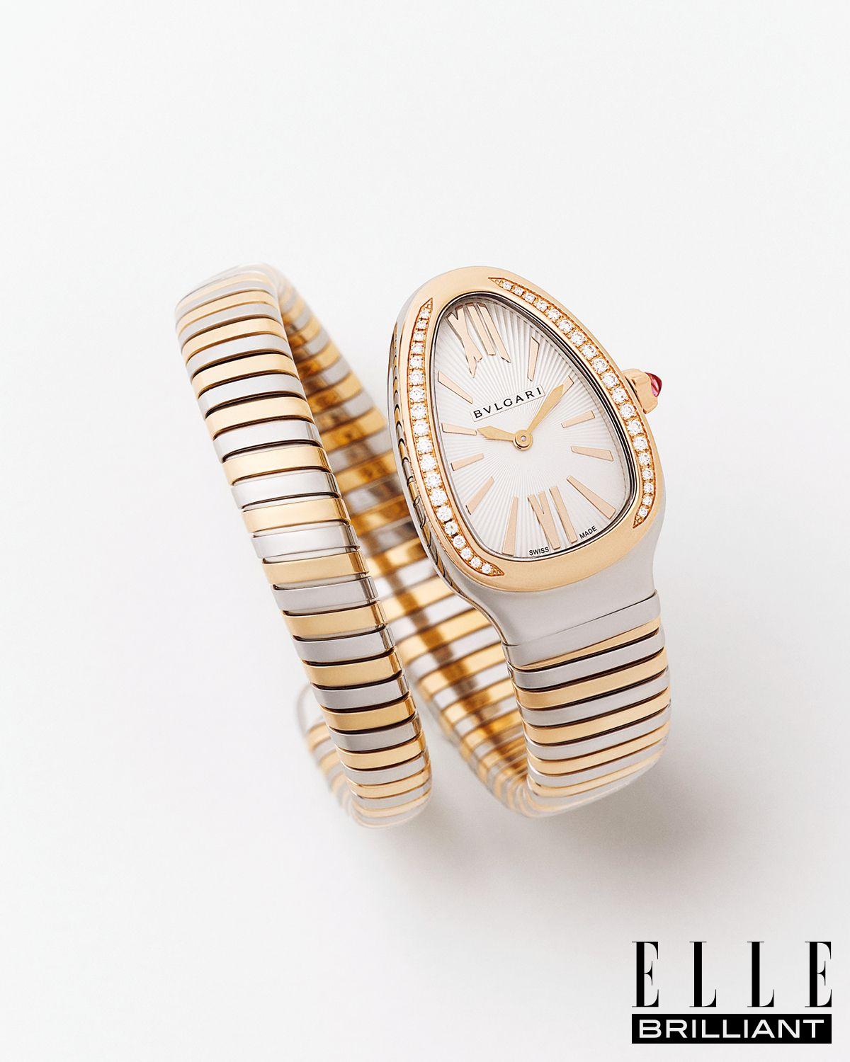 실버 오팔린 다이얼을 더한 세르펜티 투보가스 워치는 가격 미정, Bvlgari.