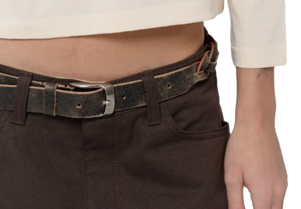 TWIST BELT / DARK BROWN