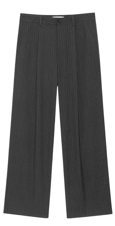 G GENTLE WIDE LEG PINSTRIPE PANTS