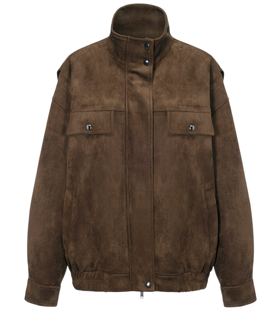 Suede Blouson Jacket VL6AJ906