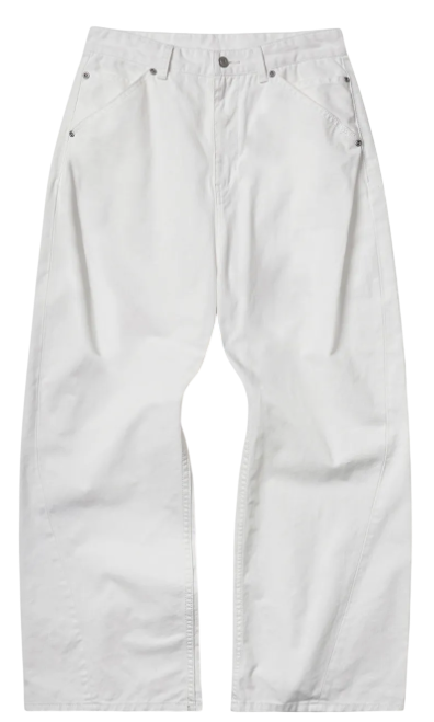 Cinchback Barrel Wide Leg Pants