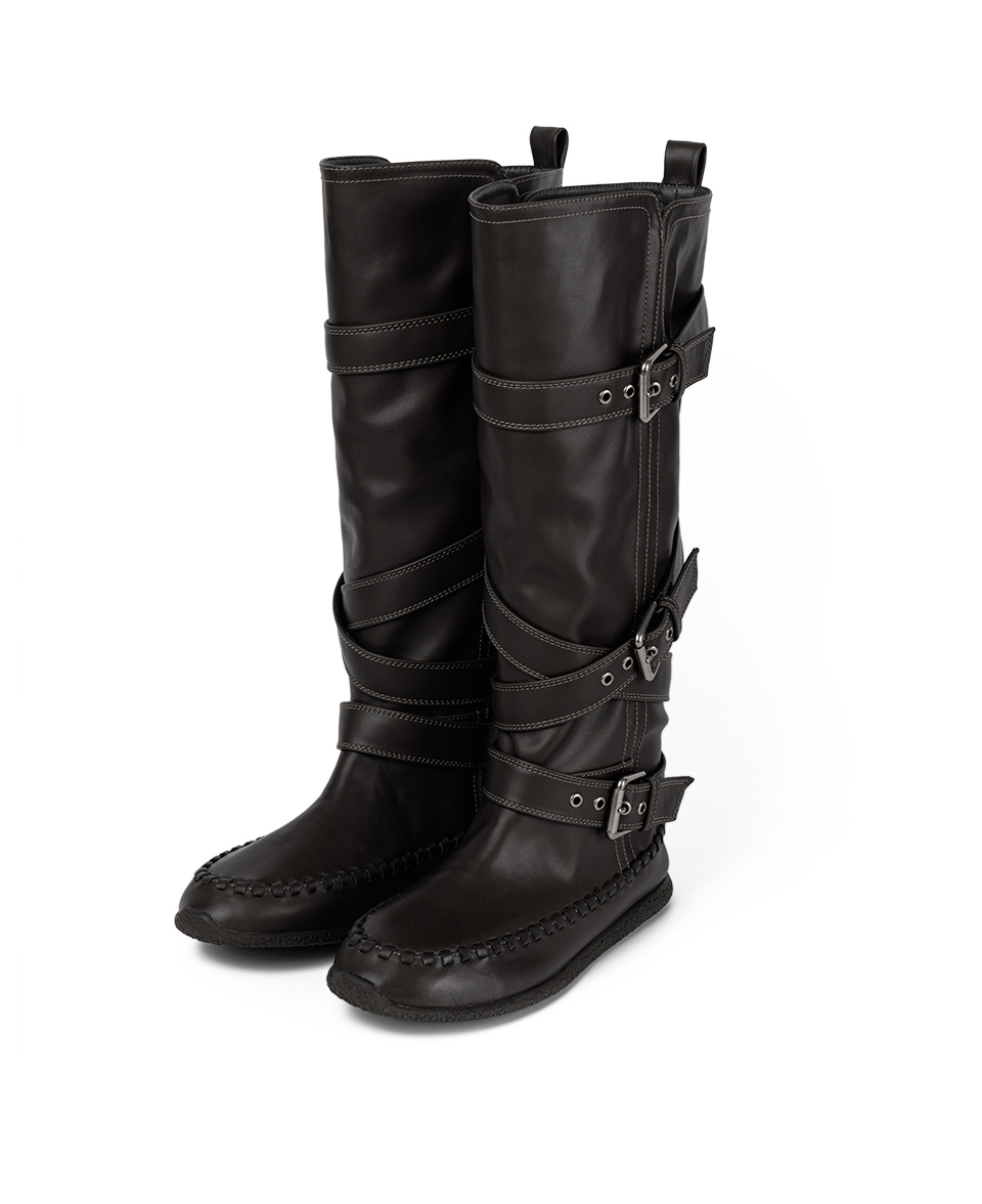 BERIN MULTI-BUCKLE LONG BOOTS