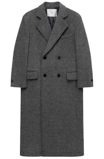 UNISEX LOOSE DOUBLE-BREASTED COAT_UDCO6D127