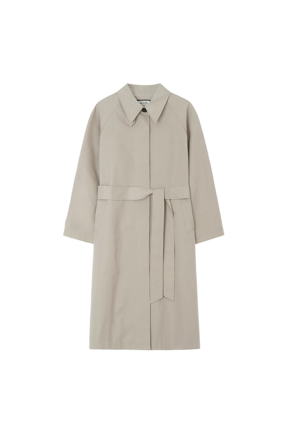 Hidden button trench Coat beige