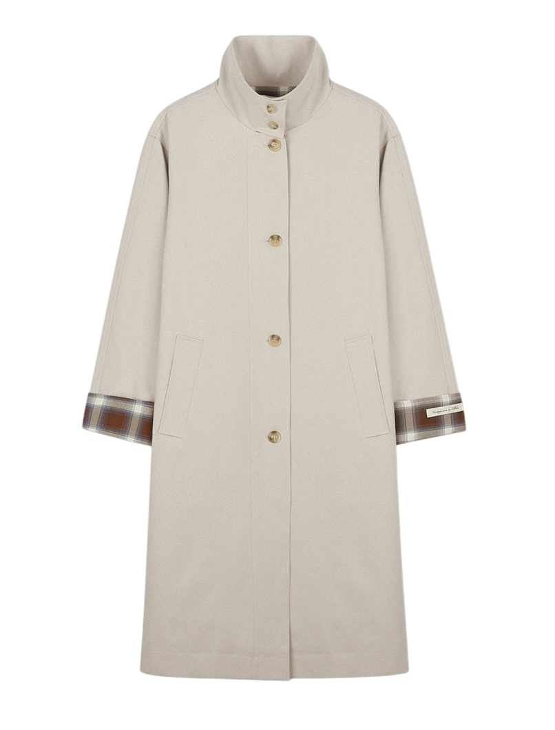 Check point long trench coat