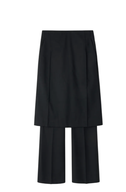 Archive Pin Tuck Layered Pants