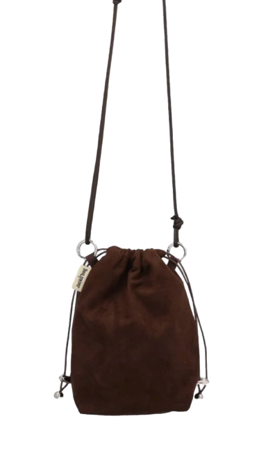 Suede mini bag 스웨이드 미니백 DARK BROWN