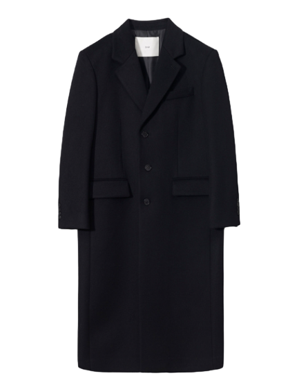 SINGLE-BREASTED CASHMERE COAT