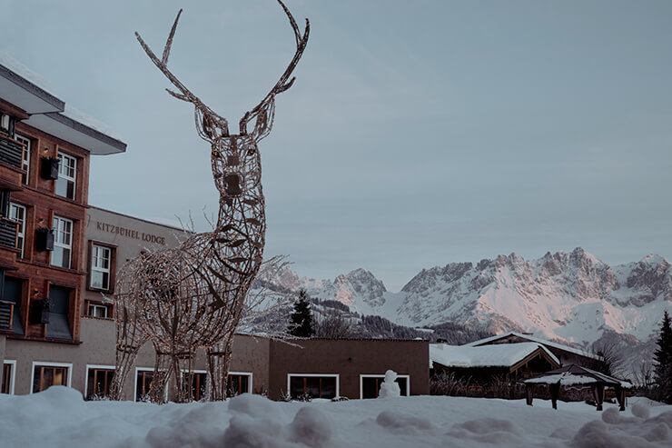 한겨울에 더욱 아름다운 키츠뷔엘 로지. 