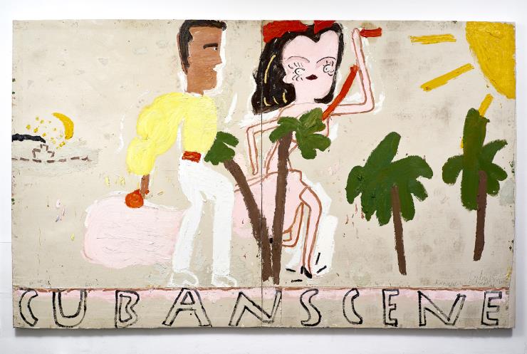 ⓒCuban Scene, Smoke 2016/Rose Wylie(Photo by Soon-Hak Kwon)