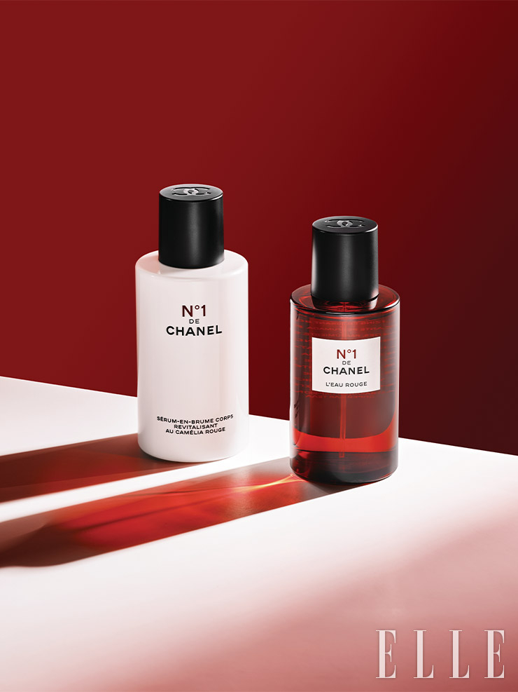  N°1 DE CHANEL 레드 까멜리아 바디 세럼 미스트 , 140ml, 12 만 4 천원 , N°1 DE CHANEL  레드 까멜리아 향수 , 100ml, 16 만원 ,  모두  Chanel Beauty.