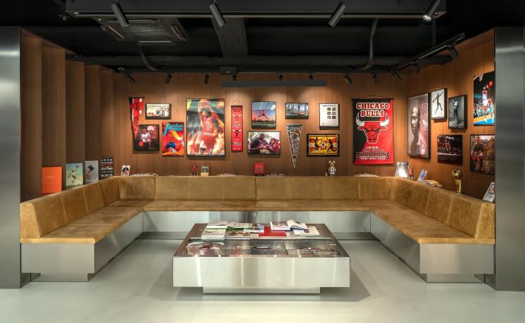 조던 월드 오브 플라이트의 라운지. ©Nike