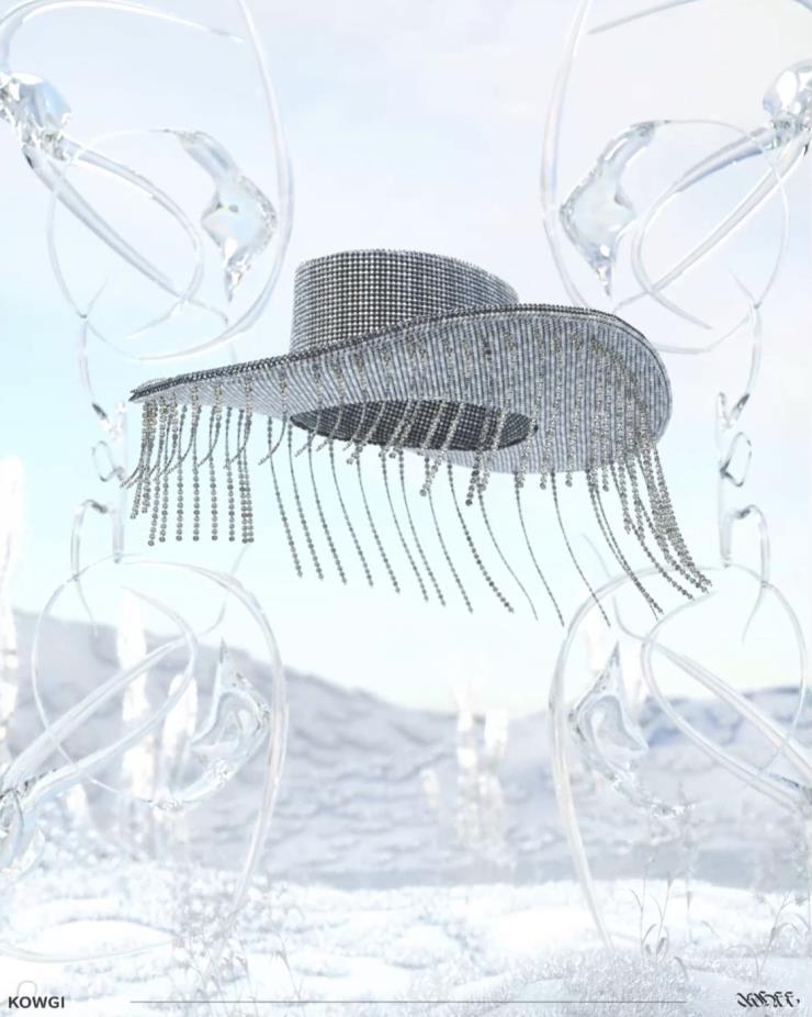<FUSION> 영상 속 작품은 ‘Silver fringe cowboy hat' (KOWGI, 2021)