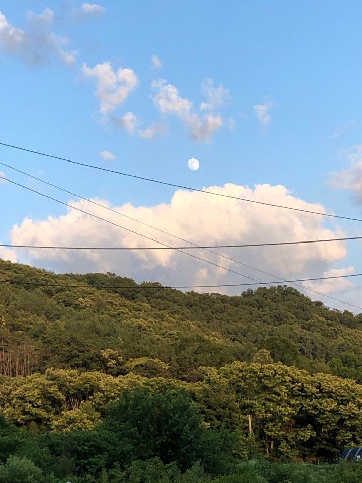 강원도 고성 천진해변의 하늘