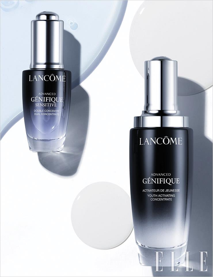 랑콤 제니피끄 센서티브 앰풀, 20ml 12만9천원대. 랑콤 어드밴스드 제니피끄 에센스, 75ml 20만4천원대.