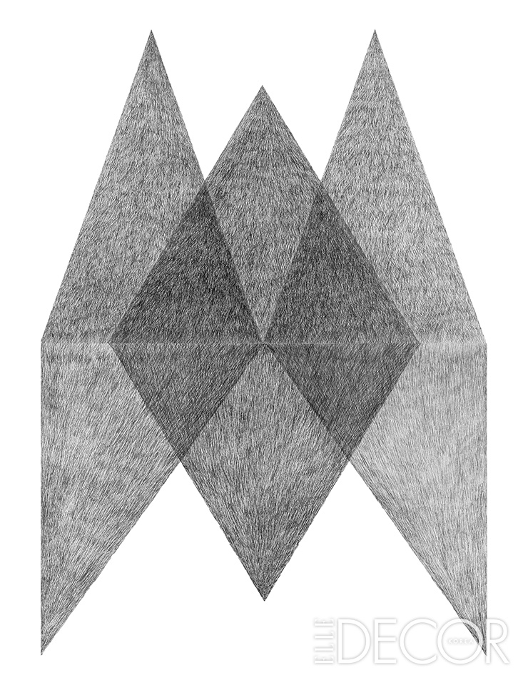 ‘Untitled’, diptych, uniball on paper, 100x140cm, 2011 © Atelier Pierre Charpin
