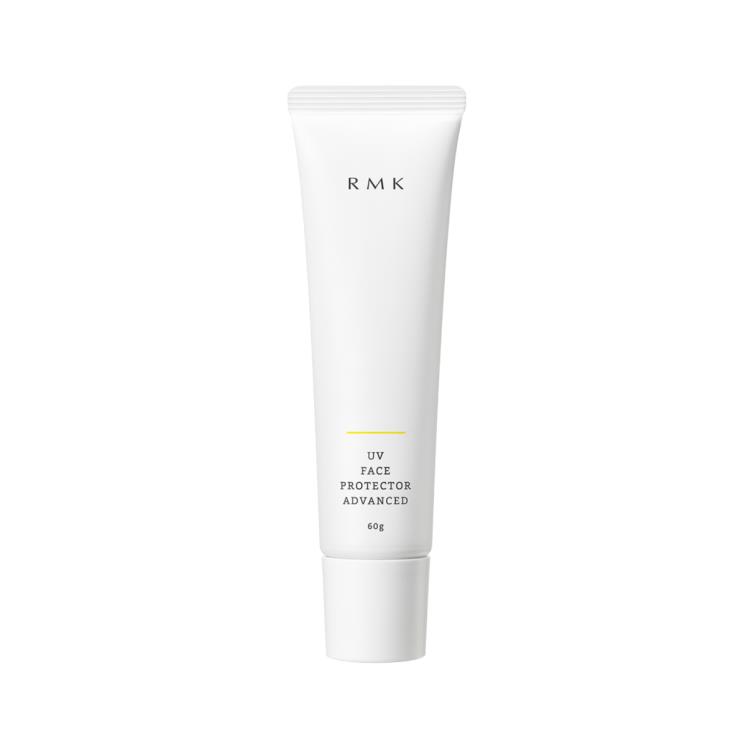 RMK UV 페이스 프로텍터 어드밴스드 SPF 50+/PA ++++ - 컨센트레이트 어드밴스 크림의 유효 성분, 인도멀구슬나무잎 추출물을 담아 자외선 차단과 동시에 수분을 공급하며 마찰에 잘 지워지지 않는다. 혼합 60mL 4만 2천 원.