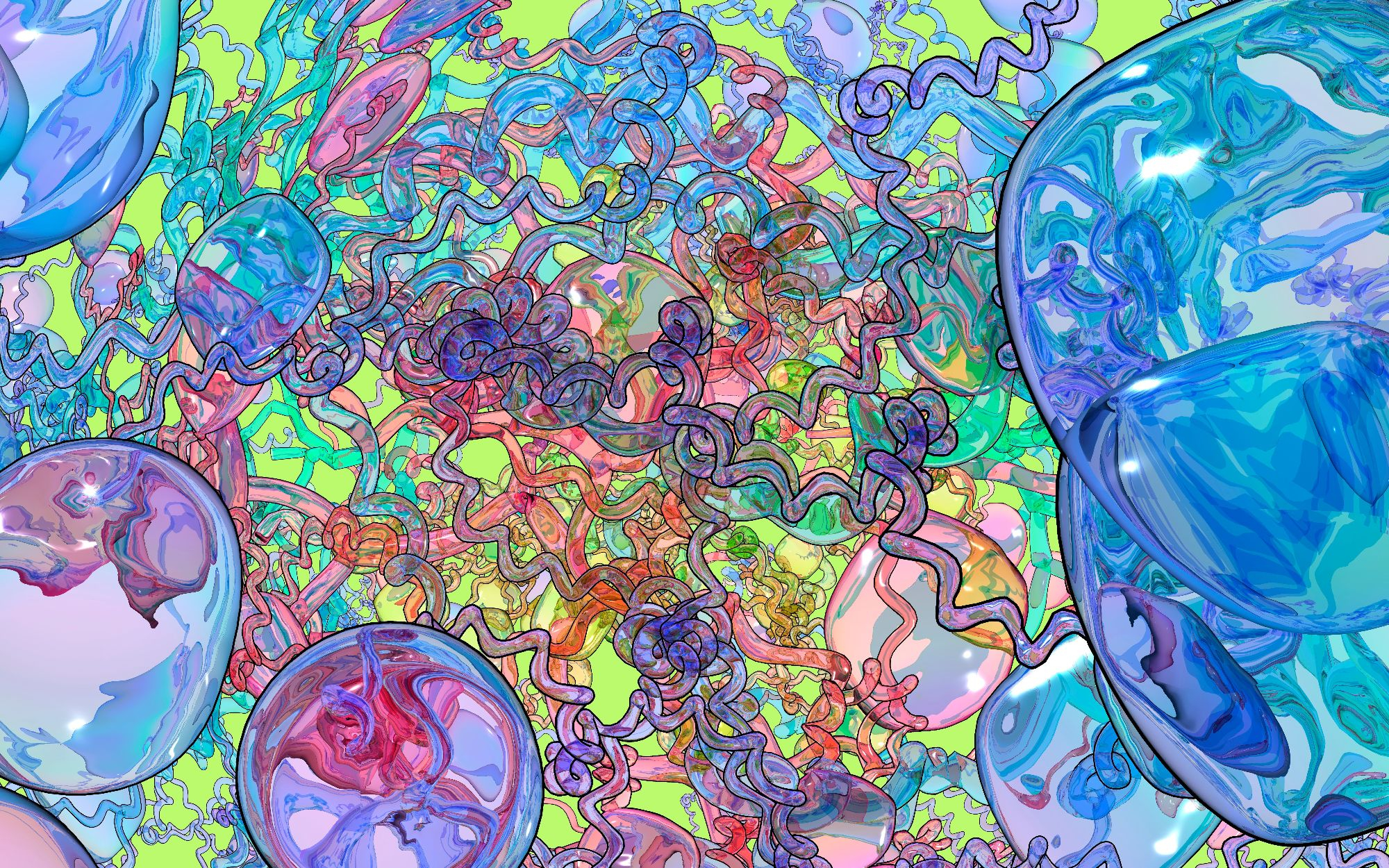 Jennifer Steinkamp, 'Retinal 2', 2019. 