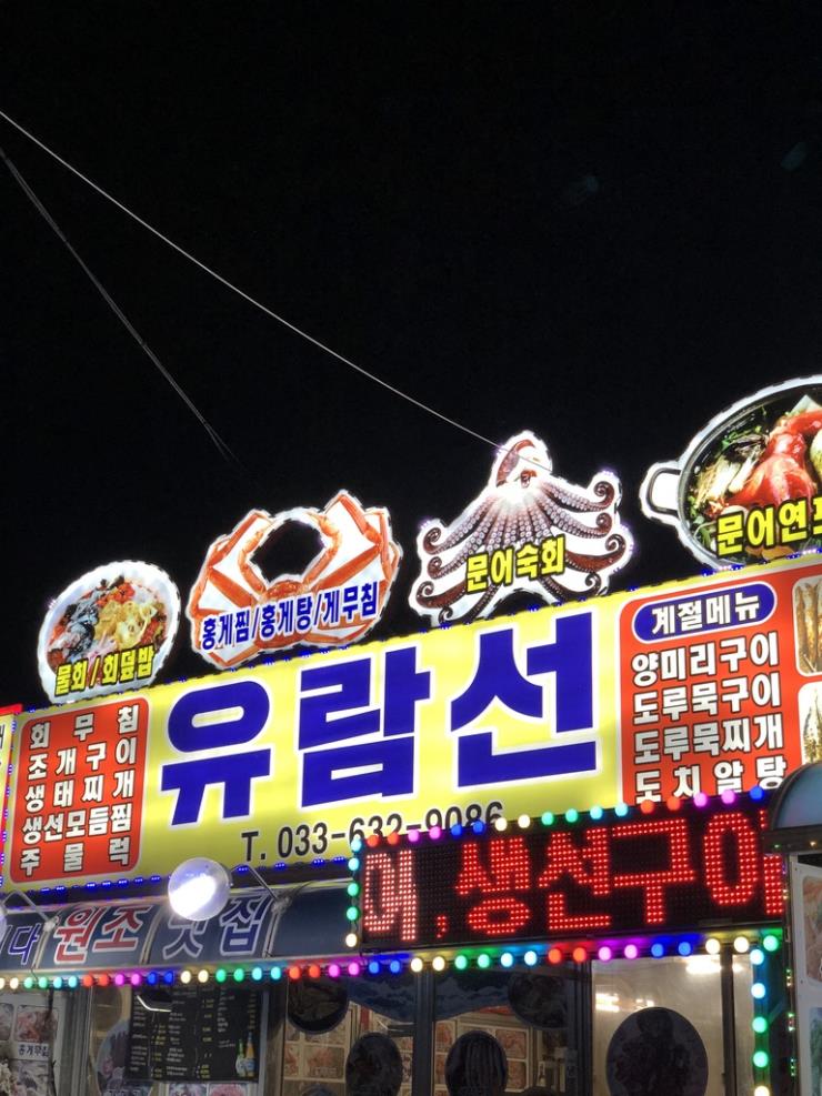 유람선 - 밤에도 번쩍번쩍 유람선