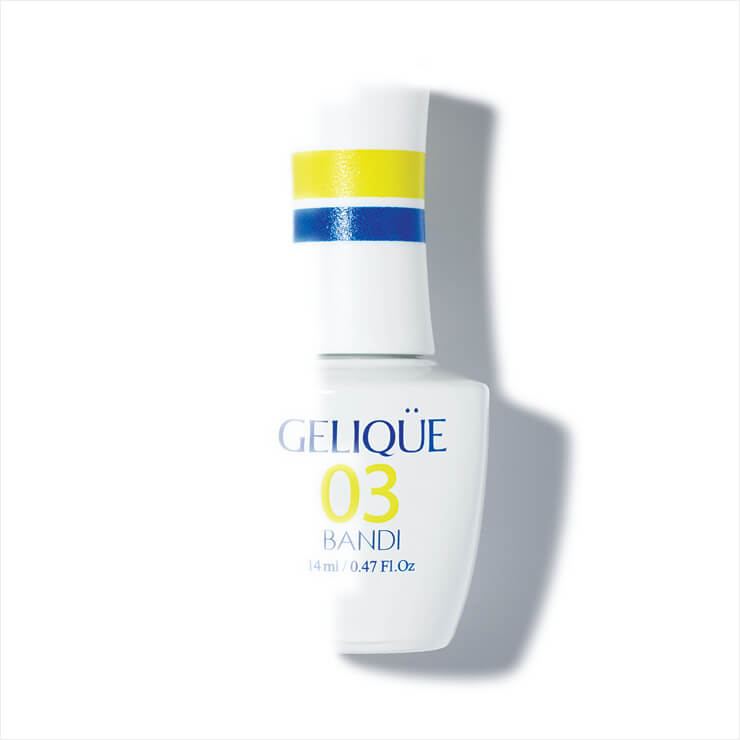 눈부신 네온 옐로 컬러를 손끝에! 젤리끄 젤 컬러 코트, GF650 서핑옐로우, 5만원, Bandi. 