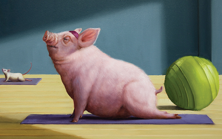 Yoga with Friends.