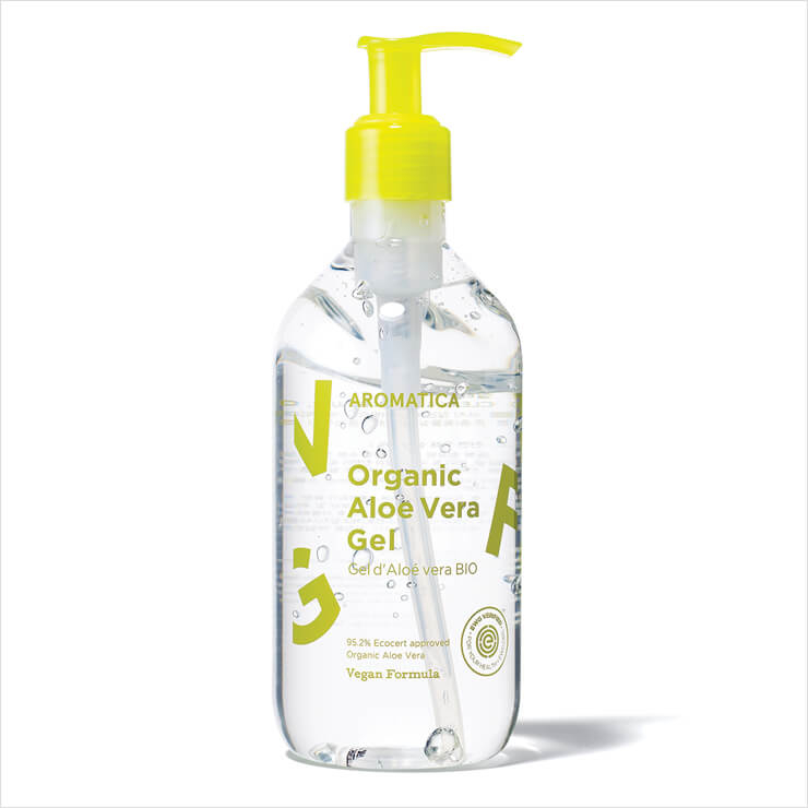 자극받은 피부를 진정시켜 주는 유기농 알로에 베라 젤 2019 리미티드 에디션, 9천8백원, Aromatica. 