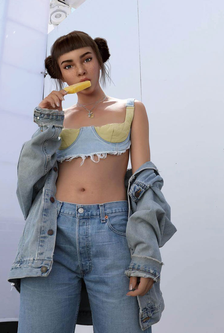 사이보그 인플루언서 릴 미켈라. 