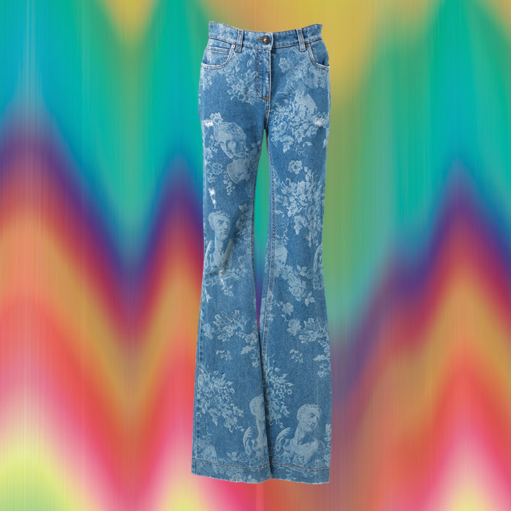 에스닉한 부츠 컷 데님 팬츠는 가격 미정, Etro.