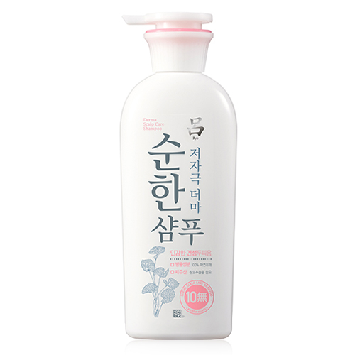 려 순한 저자극 더마 건성 샴푸 - 약산성에 ‘시카’로 알려진 병풀 추출물도 함유돼 손상된 두피 장벽 재생에 도움을 준다. 400mL 6천4백원.