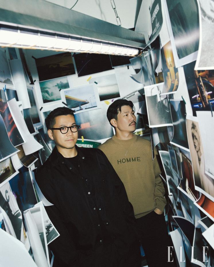 함께 전시를 도모한 목정욱과 허재영. 