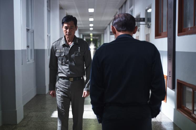 이태신과 전두광이 신경전을 벌였던 복도씬 