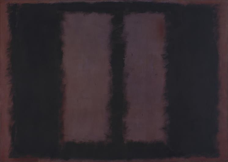 Black on Maroon, 1958, Oil, acrylic, glue tempera, and pigment on canvas, 266.7 x 381.2 cm, Tate London Presented by the artist through American Federation of Arts, 1968, ⓒ 1998 Kate Rothko Prizel & Christopher Rothko ? Adagp, Paris, 2023 (제공: 루이 비통 재단 미술관)