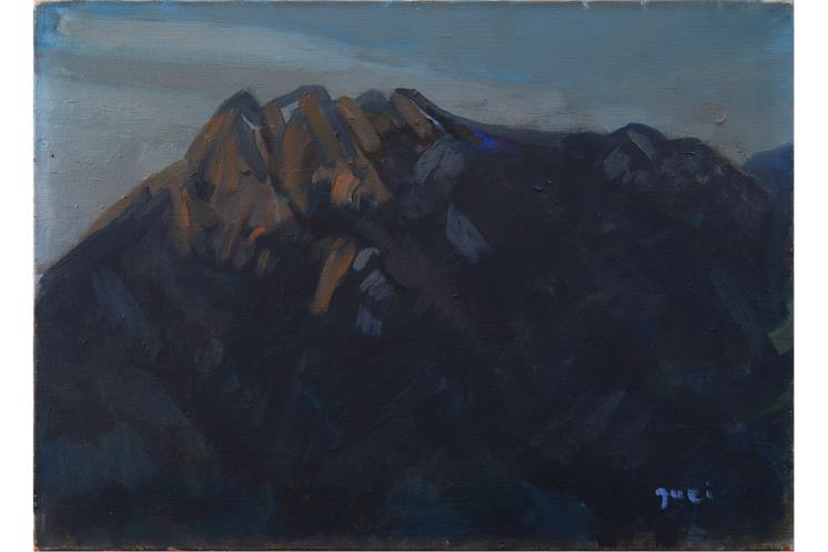 원계홍-북한산-연도-미상-캔버스에-유채-33x45.5cm