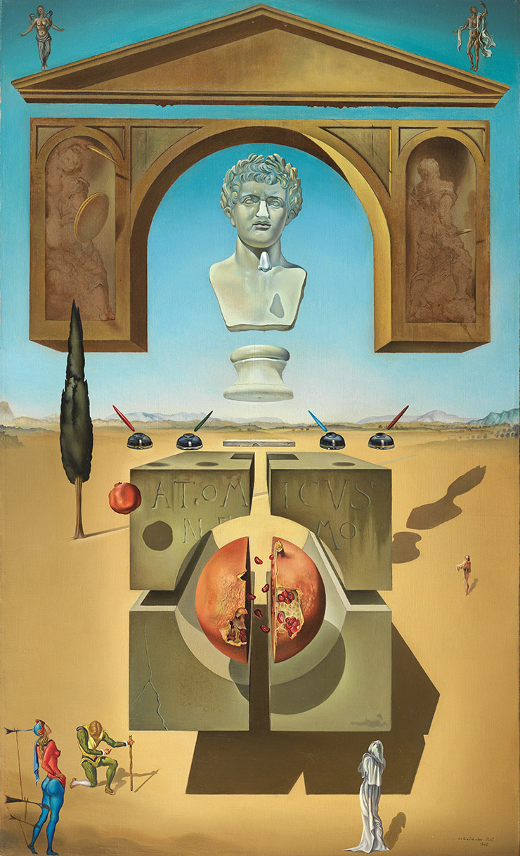 ‘네로의 코 주위의 탈물질화 Dematerialization Near the Nose of Nero’(1947). ⓒ Salvador Dal&iacute;, Fundaci&oacute; Gala-Salvador Dal&iacute;, SACK, 2021